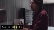 FAMILY SINNERS - Sexy Girl Is Mad At Her Boyfriend & Finds Comfort In Her Step Grandpa's Cock