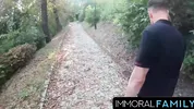 Woodland Chase, Topless Alexis Hunts Horny Pranksters!
