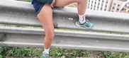 Walking public and show panties and shaved pussy