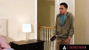 DEVILS FILM - Eva Nyx Uses Vibrating Phone On Clit Until Juan Bursts In And Pounds Her Angry Pussy