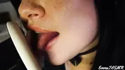 ASMR - Student girl makes you cum Wet Licking, Sucking, Jerking you off, Countdown, Pillow Humping, 3DIO | EmmaTASMR