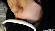 ASMR - Student girl makes you cum Wet Licking, Sucking, Jerking you off, Countdown, Pillow Humping, 3DIO | EmmaTASMR