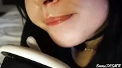 ASMR - Student girl makes you cum Wet Licking, Sucking, Jerking you off, Countdown, Pillow Humping, 3DIO | EmmaTASMR