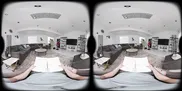 VR Bangers: Young Neighbors Threesome Sex with Virgin Student FFM Blowjob in a Bubble Bath | VR Porn