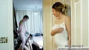 She watches stepdad fucking then takes her turn