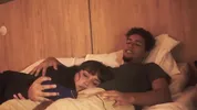 Watching a movie with my step sister ends up eating my penis