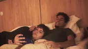 Watching a movie with my step sister ends up eating my penis