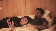 Watching a movie with my step sister ends up eating my penis
