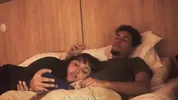 Watching a movie with my step sister ends up eating my penis
