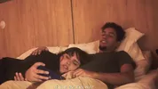 Watching a movie with my step sister ends up eating my penis