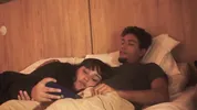Watching a movie with my step sister ends up eating my penis