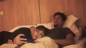 Watching a movie with my step sister ends up eating my penis