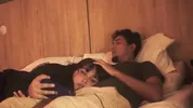 Watching a movie with my step sister ends up eating my penis