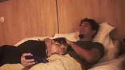 Watching a movie with my step sister ends up eating my penis