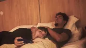 Watching a movie with my step sister ends up eating my penis