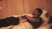Watching a movie with my step sister ends up eating my penis