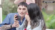 Public Cowgirl on a Picnic Table... Crowd Pulls Out Their Phones