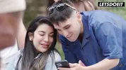 Public Cowgirl on a Picnic Table... Crowd Pulls Out Their Phones