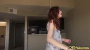 DTFsluts - Redhead teen Ashlyn Molloy shower sex