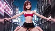 Hentai 3D ( Dandadan ) Momo Ayase horny in the middle of the street Momo fucking on the floor