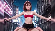Hentai 3D ( Dandadan ) Momo Ayase horny in the middle of the street Momo fucking on the floor
