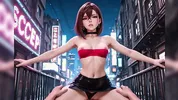 Hentai 3D ( Dandadan ) Momo Ayase horny in the middle of the street Momo fucking on the floor