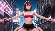 Hentai 3D ( Dandadan ) Momo Ayase horny in the middle of the street Momo fucking on the floor