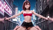 Hentai 3D ( Dandadan ) Momo Ayase horny in the middle of the street Momo fucking on the floor