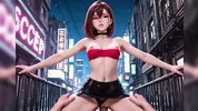 Hentai 3D ( Dandadan ) Momo Ayase horny in the middle of the street Momo fucking on the floor
