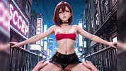 Hentai 3D ( Dandadan ) Momo Ayase horny in the middle of the street Momo fucking on the floor