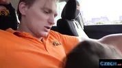 CZECH XXX - Failed Driving Test Turns Into Sloppy BJ and Doggy Fuck