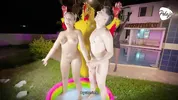 final battle makes the Latina blonde wet inside her pussy, her opponent and a chicken fingering her