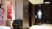 Stepmom Alina Rai jumps on stepson's cock in hotel room