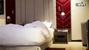 Stepmom Alina Rai jumps on stepson's cock in hotel room