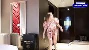 Stepmom Alina Rai jumps on stepson's cock in hotel room