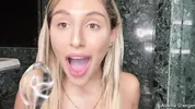 Oiled Up Abella Danger Plays With All Her Holes