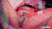 Cock Lover Goth Violet Gems Takes Wild Cock