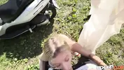 PickupCLub - Petite Blonde Lilly Blossom Goes on a Bike Ride of her Life!