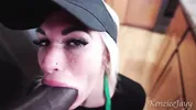 Busty Starbucks Barista Squirts All Over BBC And Swallows Cum During Her Shift!!!