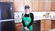 Busty Starbucks Barista Squirts All Over BBC And Swallows Cum During Her Shift!!!
