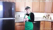Busty Starbucks Barista Squirts All Over BBC And Swallows Cum During Her Shift!!!