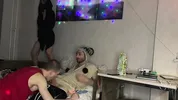 Together they fucked the girl of the best friend while he was not at home