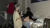 Together they fucked the girl of the best friend while he was not at home
