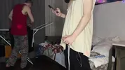 Together they fucked the girl of the best friend while he was not at home