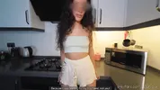 Horny roommate moans like wild from her squirt