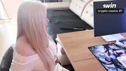 Neighbor with huge tits thanks for the help with her pussy! Hot sex!