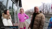 Stepdad Dan Pounds Both Women's Tight Pussies!