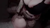 Gótica Dominante se folla Pegging a Femboy Sumiso