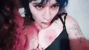 Gótica Dominante se folla Pegging a Femboy Sumiso
