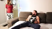 Sneaky stepson TRICKS stepmom into "REAL VR Gaming SEX "
